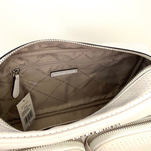 🌸Spring Sale🌸 Michael Kors Hanover LG Crossbody Vegan Faux White 35S0SU8C3L - Picture 10 of 12